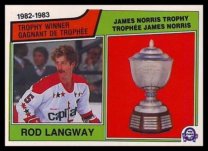207 Rod Langway Norris Trophy